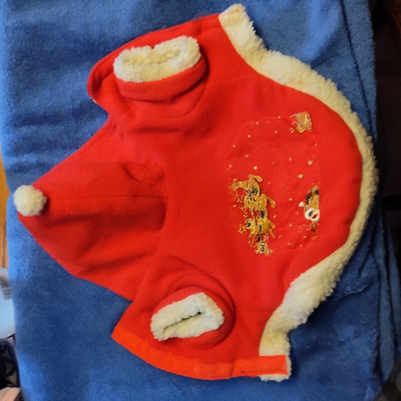 A small animal Christmas jacket size S 10" - Picture 2 of 6